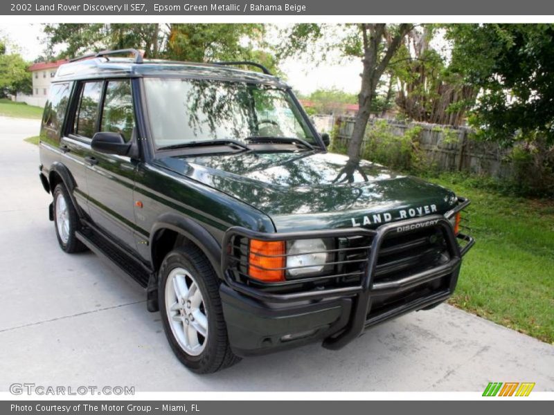 Epsom Green Metallic / Bahama Beige 2002 Land Rover Discovery II SE7
