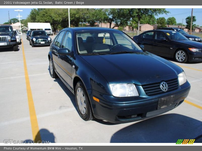 Baltic Green / Beige 2001 Volkswagen Jetta GL Sedan