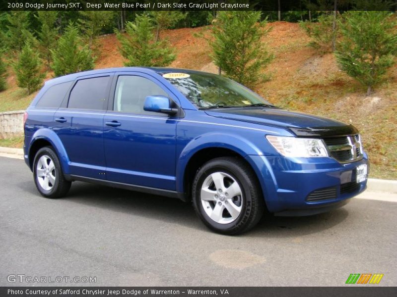 Deep Water Blue Pearl / Dark Slate Gray/Light Graystone 2009 Dodge Journey SXT