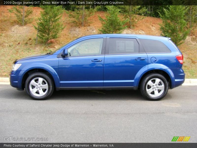 Deep Water Blue Pearl / Dark Slate Gray/Light Graystone 2009 Dodge Journey SXT