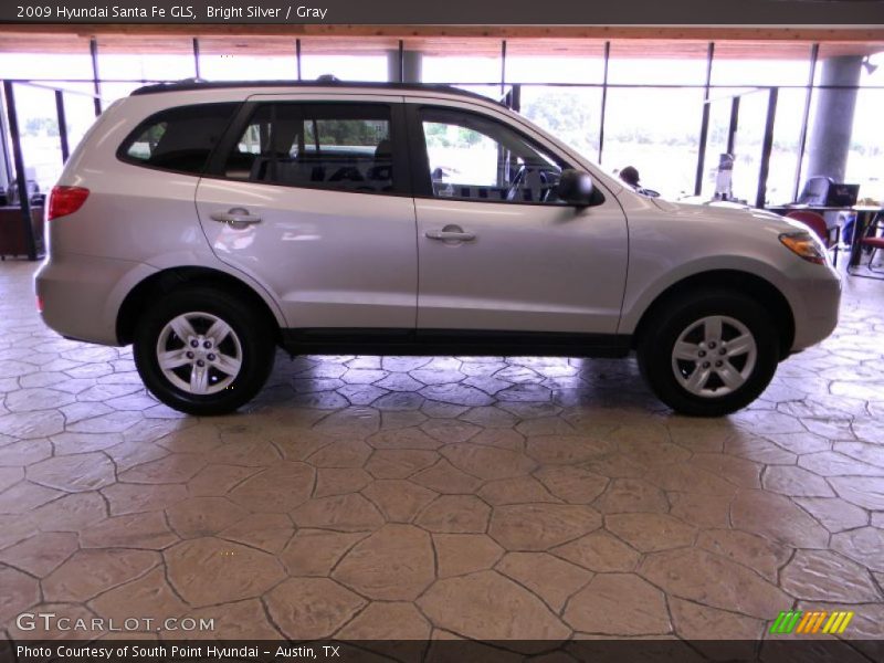 Bright Silver / Gray 2009 Hyundai Santa Fe GLS