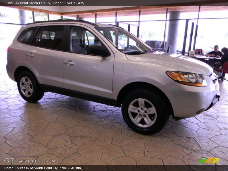 Bright Silver / Gray 2009 Hyundai Santa Fe GLS