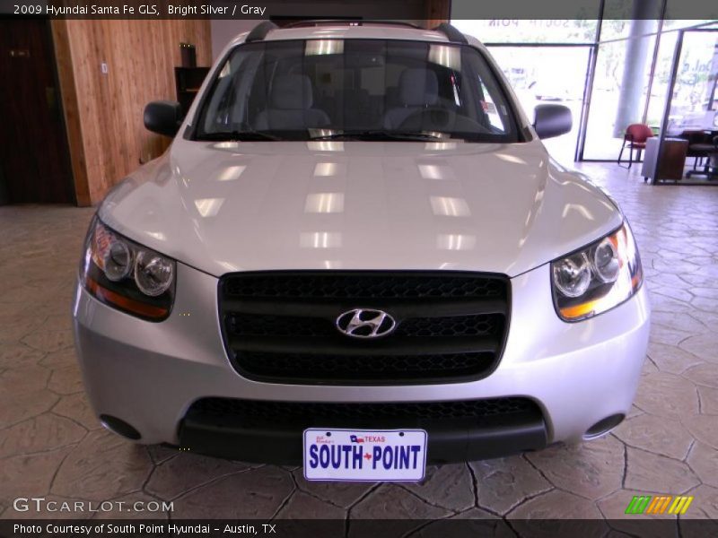 Bright Silver / Gray 2009 Hyundai Santa Fe GLS