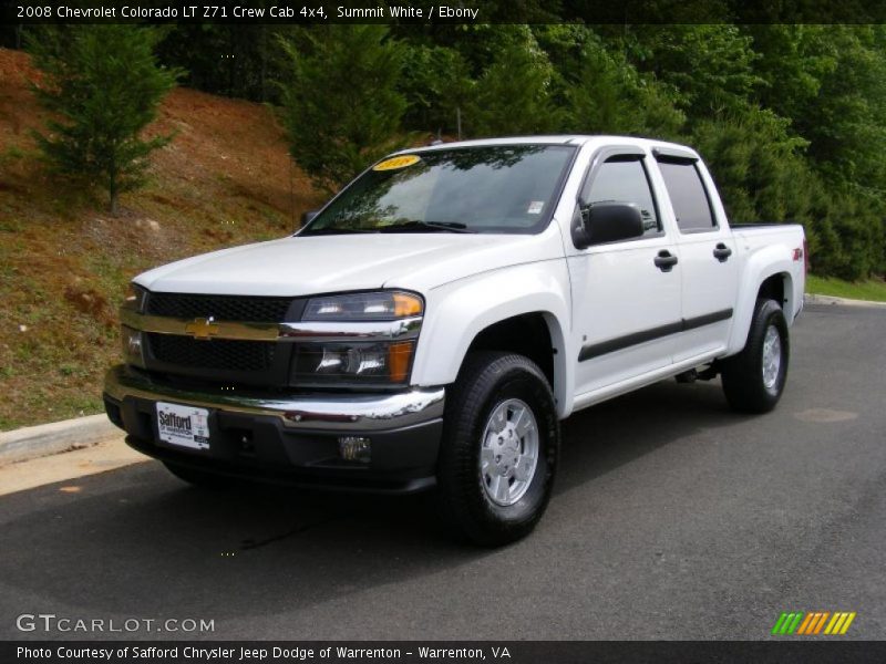 Summit White / Ebony 2008 Chevrolet Colorado LT Z71 Crew Cab 4x4