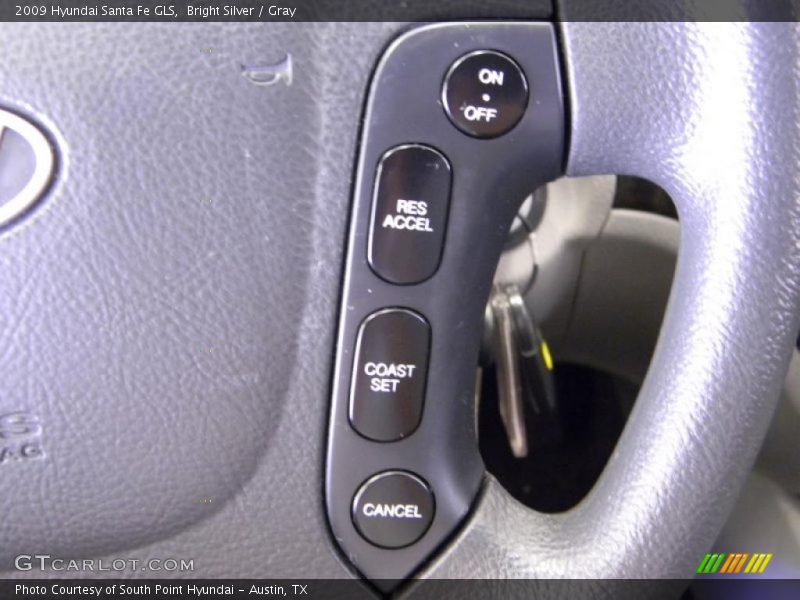 Bright Silver / Gray 2009 Hyundai Santa Fe GLS