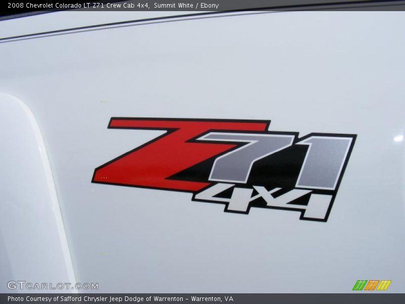 Summit White / Ebony 2008 Chevrolet Colorado LT Z71 Crew Cab 4x4