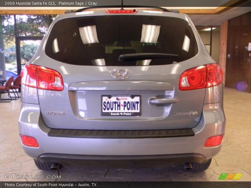 Platinum Sage / Gray 2009 Hyundai Santa Fe GLS