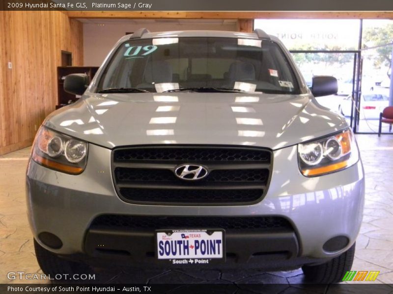 Platinum Sage / Gray 2009 Hyundai Santa Fe GLS