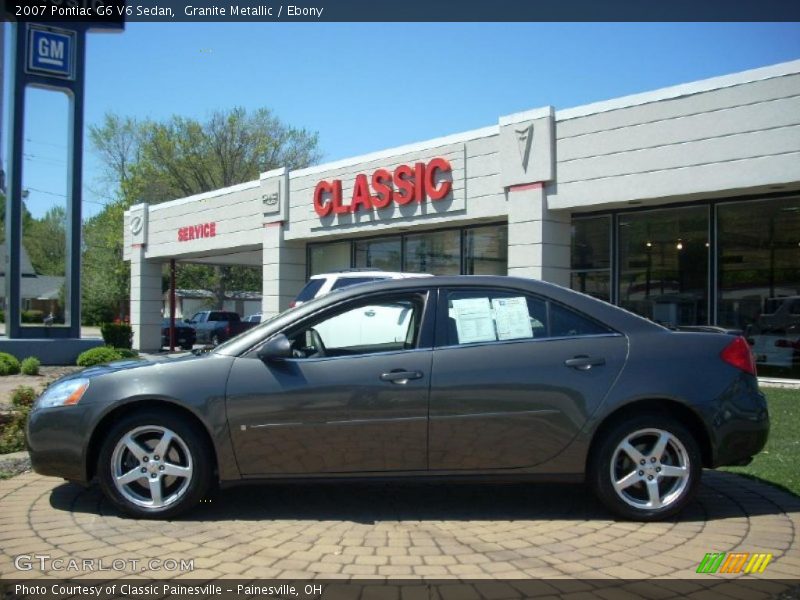Granite Metallic / Ebony 2007 Pontiac G6 V6 Sedan