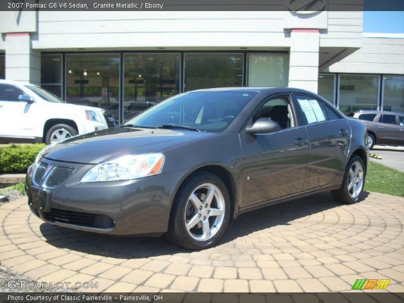 Granite Metallic / Ebony 2007 Pontiac G6 V6 Sedan