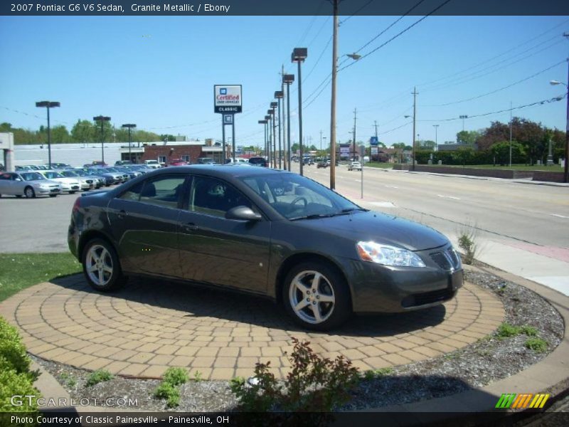 Granite Metallic / Ebony 2007 Pontiac G6 V6 Sedan