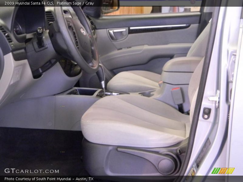 Platinum Sage / Gray 2009 Hyundai Santa Fe GLS