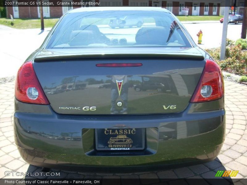 Granite Metallic / Ebony 2007 Pontiac G6 V6 Sedan