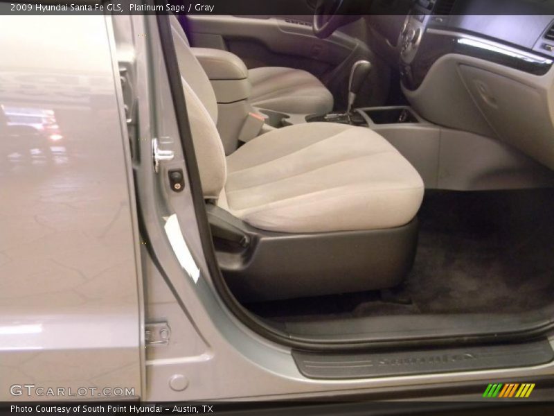 Platinum Sage / Gray 2009 Hyundai Santa Fe GLS