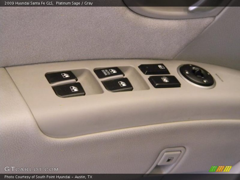 Platinum Sage / Gray 2009 Hyundai Santa Fe GLS