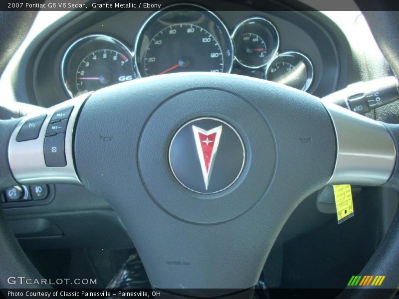 Granite Metallic / Ebony 2007 Pontiac G6 V6 Sedan