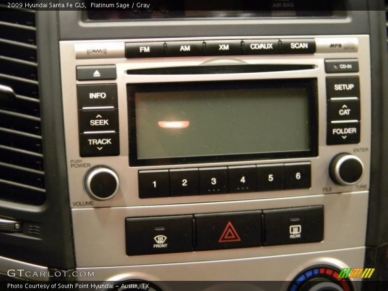 Platinum Sage / Gray 2009 Hyundai Santa Fe GLS