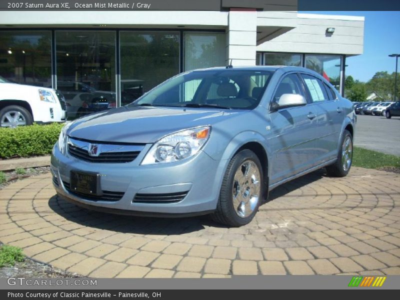 Ocean Mist Metallic / Gray 2007 Saturn Aura XE