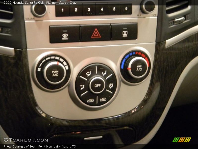 Platinum Sage / Gray 2009 Hyundai Santa Fe GLS