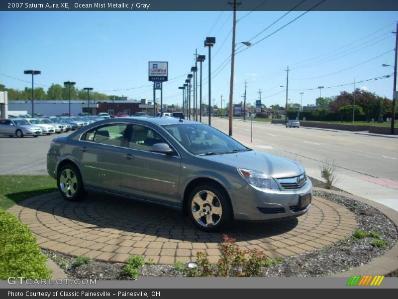 Ocean Mist Metallic / Gray 2007 Saturn Aura XE