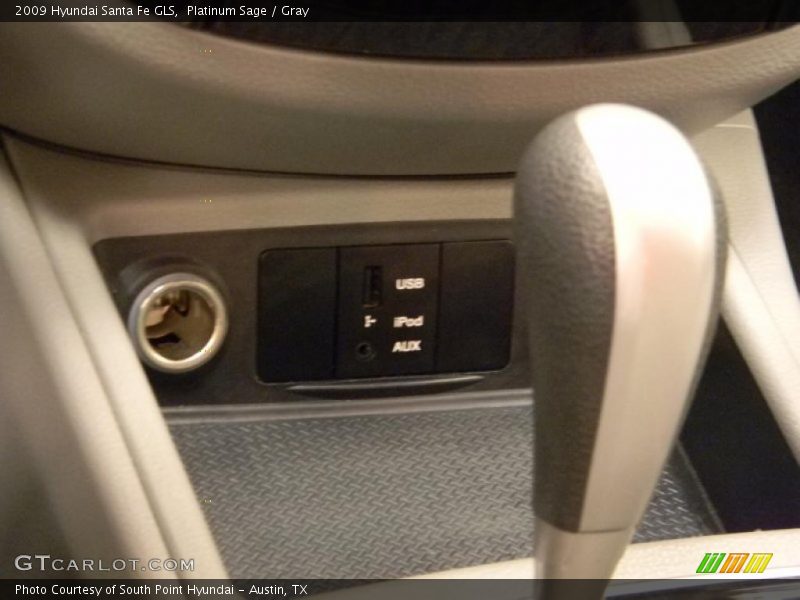 Platinum Sage / Gray 2009 Hyundai Santa Fe GLS