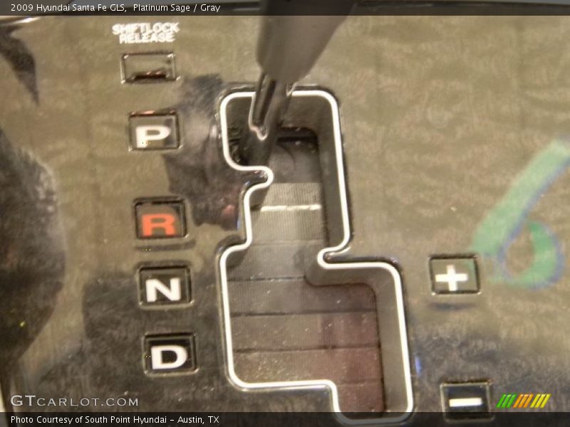 Platinum Sage / Gray 2009 Hyundai Santa Fe GLS