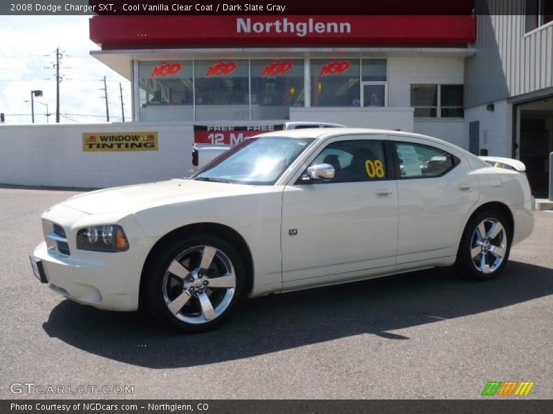 Cool Vanilla Clear Coat / Dark Slate Gray 2008 Dodge Charger SXT