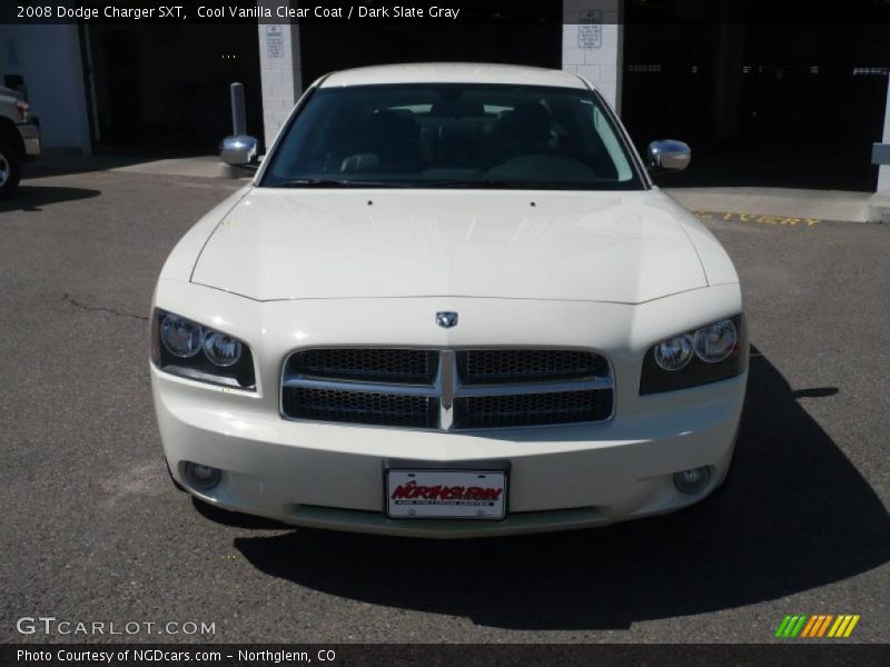 Cool Vanilla Clear Coat / Dark Slate Gray 2008 Dodge Charger SXT