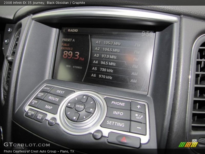 Black Obsidian / Graphite 2008 Infiniti EX 35 Journey