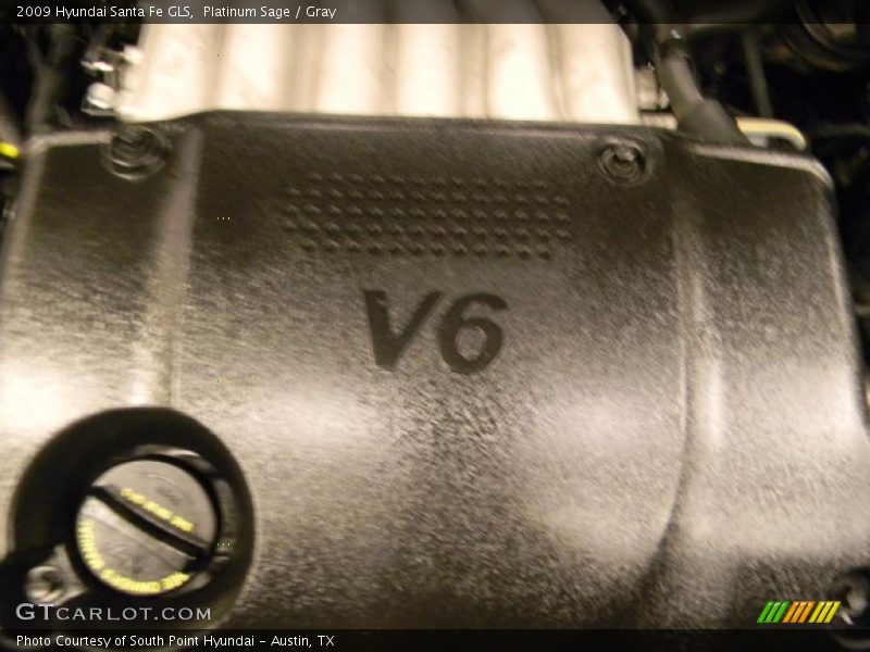 Platinum Sage / Gray 2009 Hyundai Santa Fe GLS