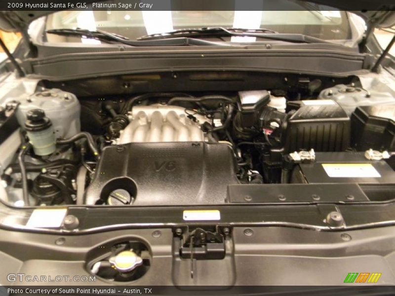 Platinum Sage / Gray 2009 Hyundai Santa Fe GLS