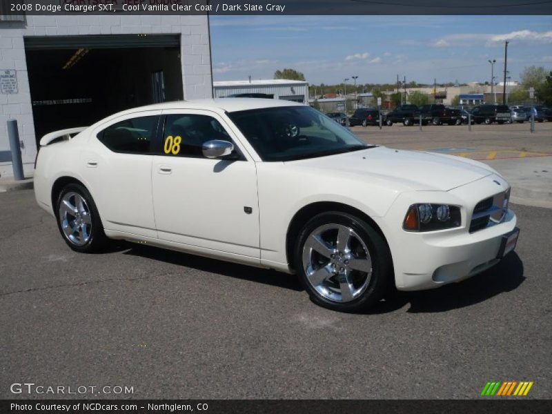 Cool Vanilla Clear Coat / Dark Slate Gray 2008 Dodge Charger SXT