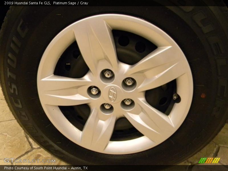 Platinum Sage / Gray 2009 Hyundai Santa Fe GLS