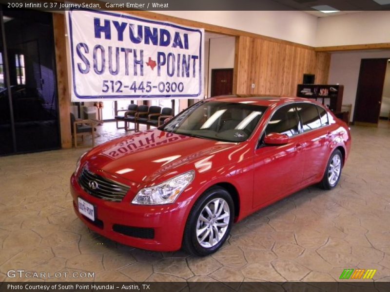 Garnet Ember / Wheat 2009 Infiniti G 37 Journey Sedan