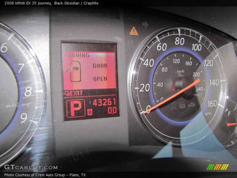 Black Obsidian / Graphite 2008 Infiniti EX 35 Journey