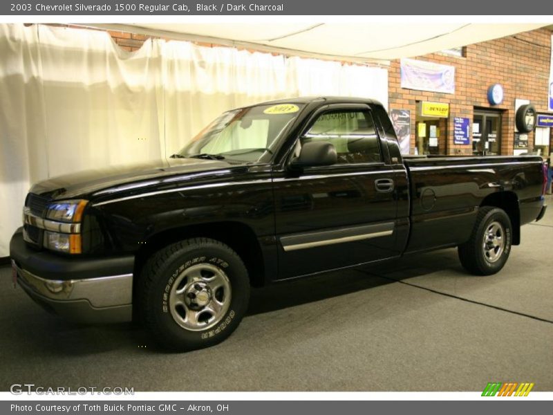 Black / Dark Charcoal 2003 Chevrolet Silverado 1500 Regular Cab