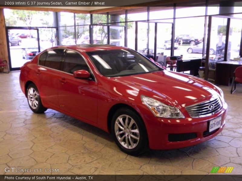 Garnet Ember / Wheat 2009 Infiniti G 37 Journey Sedan