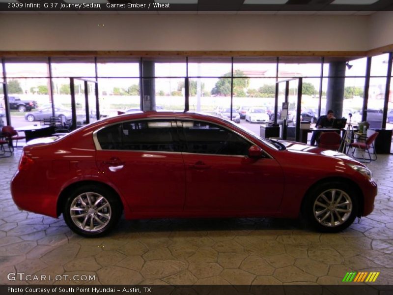 Garnet Ember / Wheat 2009 Infiniti G 37 Journey Sedan