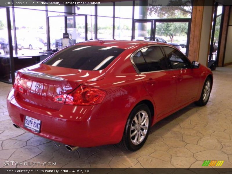 Garnet Ember / Wheat 2009 Infiniti G 37 Journey Sedan