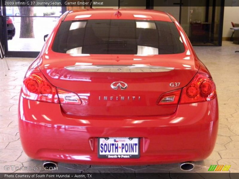 Garnet Ember / Wheat 2009 Infiniti G 37 Journey Sedan