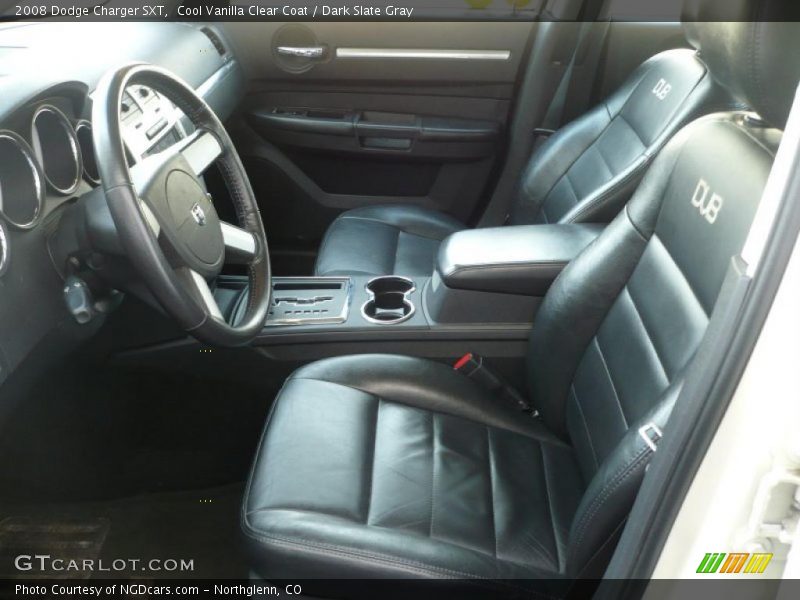 Cool Vanilla Clear Coat / Dark Slate Gray 2008 Dodge Charger SXT