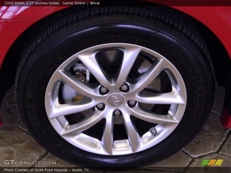 Garnet Ember / Wheat 2009 Infiniti G 37 Journey Sedan