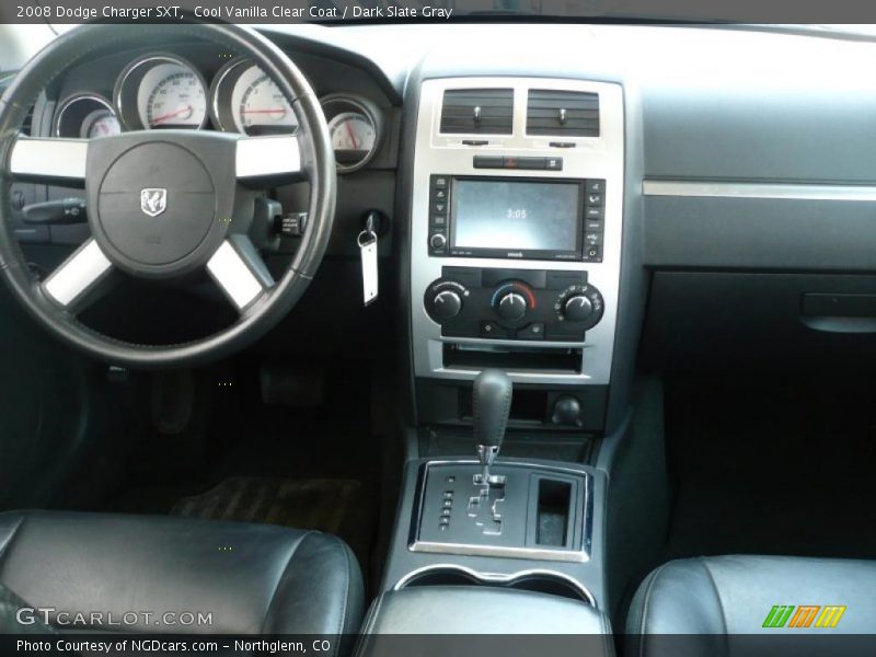 Cool Vanilla Clear Coat / Dark Slate Gray 2008 Dodge Charger SXT