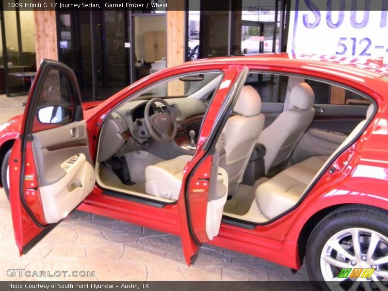 Garnet Ember / Wheat 2009 Infiniti G 37 Journey Sedan