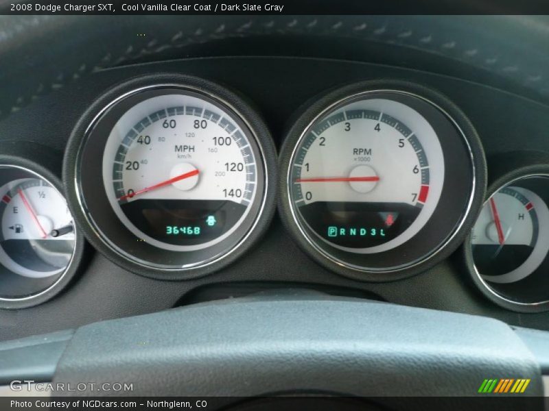 Cool Vanilla Clear Coat / Dark Slate Gray 2008 Dodge Charger SXT