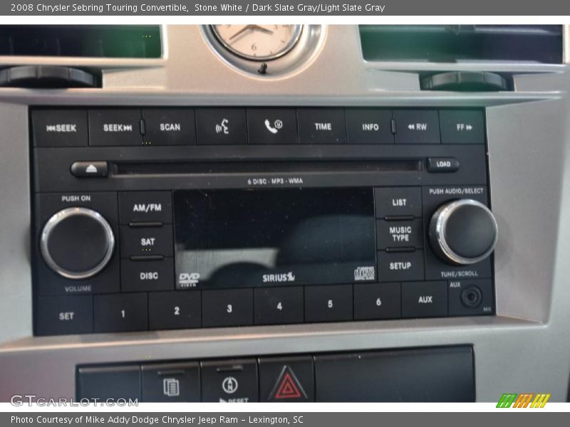 Stone White / Dark Slate Gray/Light Slate Gray 2008 Chrysler Sebring Touring Convertible