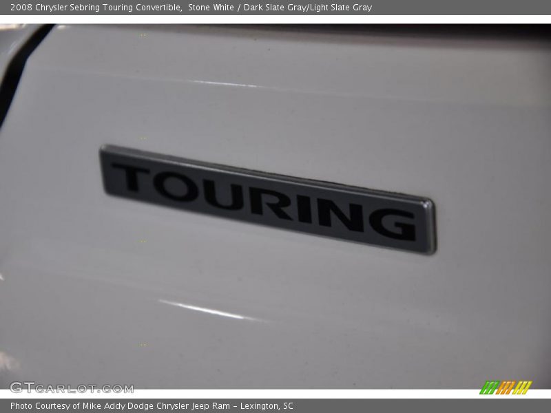 Stone White / Dark Slate Gray/Light Slate Gray 2008 Chrysler Sebring Touring Convertible