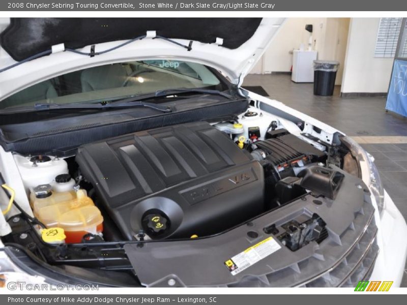 Stone White / Dark Slate Gray/Light Slate Gray 2008 Chrysler Sebring Touring Convertible
