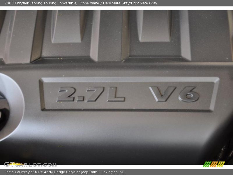 Stone White / Dark Slate Gray/Light Slate Gray 2008 Chrysler Sebring Touring Convertible