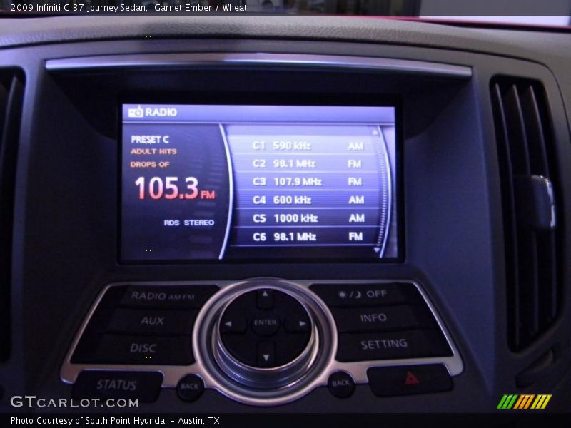 Garnet Ember / Wheat 2009 Infiniti G 37 Journey Sedan